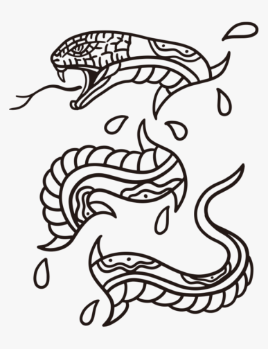 Clip Art Of Snake Tattoo Ai Illustrator File Us Each Ai