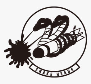 Snake Heads Retro Military Patch Ai Illustrator File Us Each