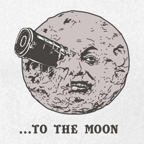 Adventure to the moon / Classic movie Drawing