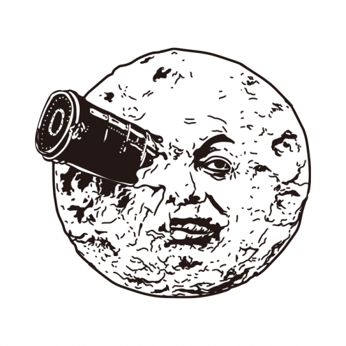 Aventura a la luna / Dibujo de película clásica