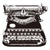 Máquina de escribir antigua (toques exquisitos) / Dibujo - Imagen 2