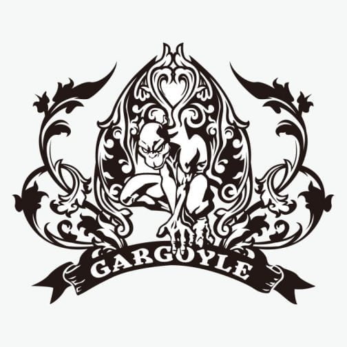 Gargoyle embleem set 01 / Tekening