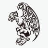 Zestaw emblematów gargulca 02 / Rysunek - obrazek 2