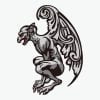 Zestaw emblematów gargulca 02 / Rysunek - obrazek 3