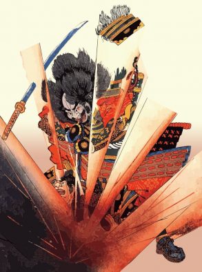 Brave General Samurai Japanese Ukiyo-e by Utagawa Kuniyoshi