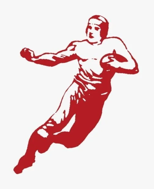 Illustration rétro de rugby