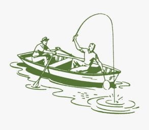 Fishing on a boat