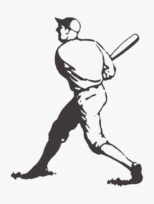 Illustration rétro de baseball