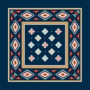 Ortega pattern bandana