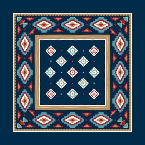 Ortega pattern bandana