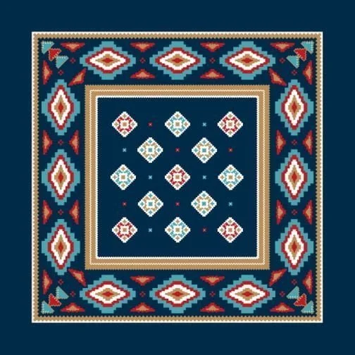 Ortega pattern bandana
