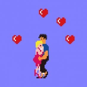 Celebrity couple pixel character