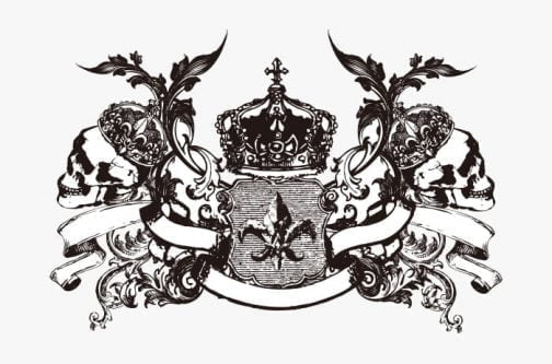 Emblema de la calavera monótona