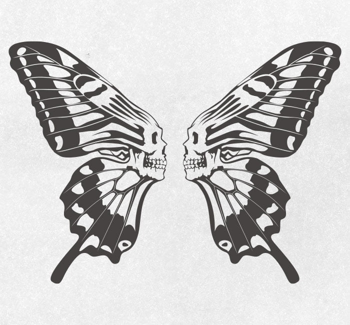 Download Skull butterfly 01 / Drawing | ai illustrator file | US$5 ...