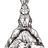 De Haas en de Schildpad / Tekening - Afbeelding 2