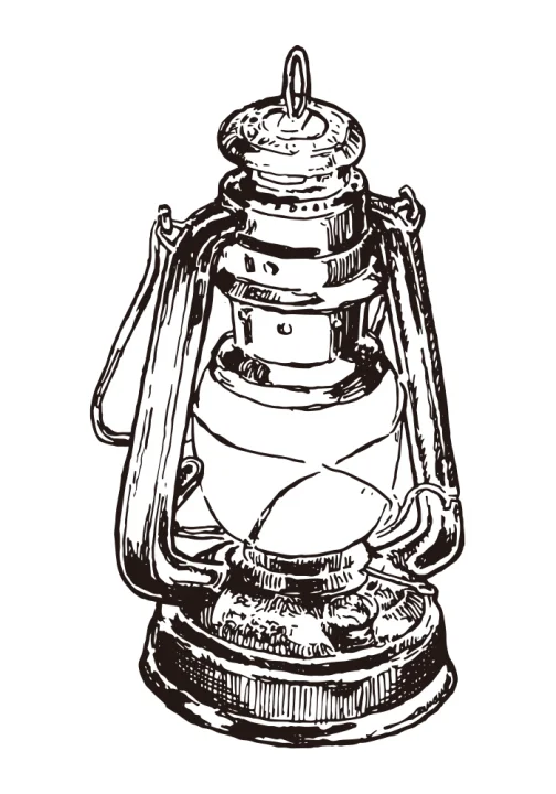 Allumer une lanterne au camp / Dessin