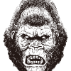 Goryl (kong) z klasycznego filmu / Rysunek - obrazek 2