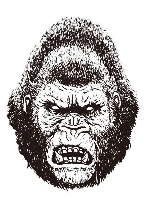 Gorilla (kong) del film classico / Disegno