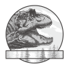 Dinozaur Tyrannosaurus Rex 01 / Twarz / Rysunek - obrazek 2