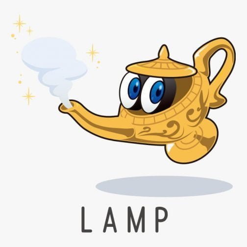 Pop and cute Magic lamp / Drawing