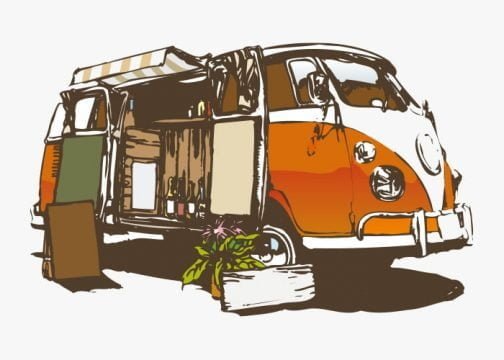 Retro kitchen car / Drawing
