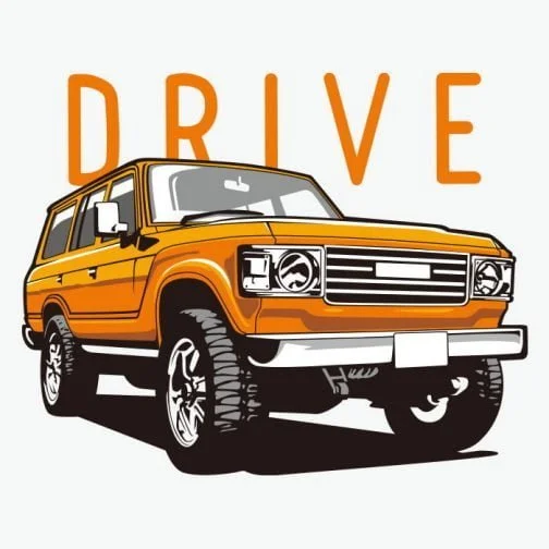 Carro de condução ao ar livre / Desenho