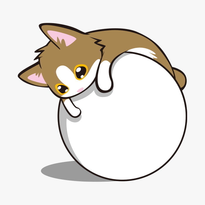 ボールで遊ぶ猫 イラスト Ai Illustrator File Us 5 00 Each Ai Png File