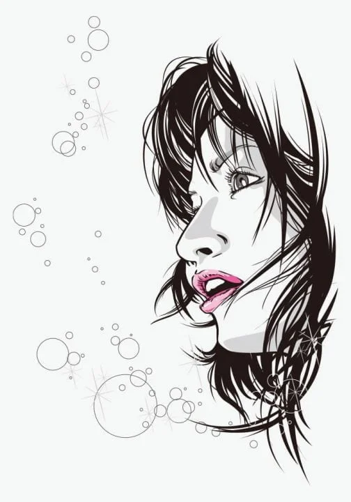 Perfil da mulher / Desenho
