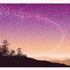 Peinture de paysage de nuit étoilée / Dessin – Image 2