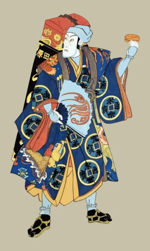 Comerciante que vende Uirou / Ukiyo-e japonês por Utagawa Kuniyoshi