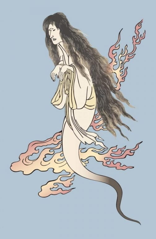 Fantasma / Yokai Ukiyo-e japonês por Toyokuni Utagawa