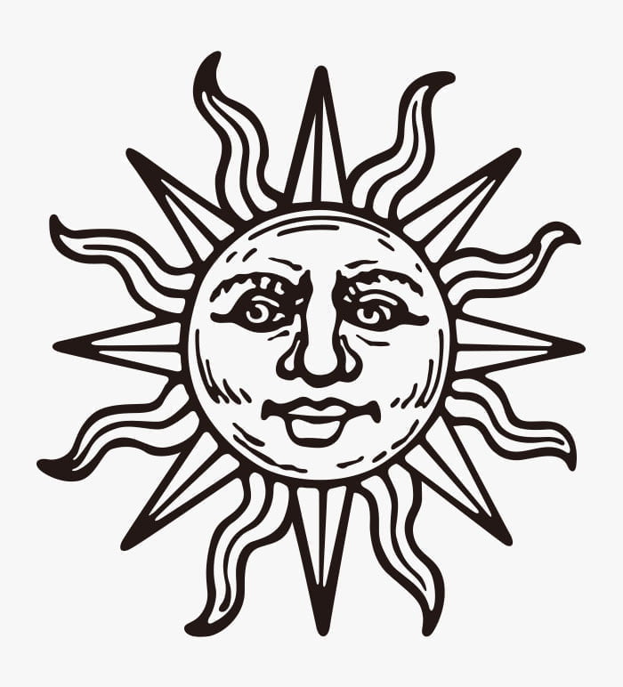 太陽のシンボル ロゴ イラスト Ai Illustrator File Us 5 00 Each Ai Png File