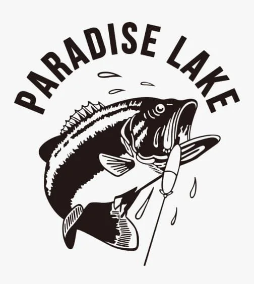Paradise Lake - Fishing Logo