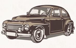 Retro en klassieke auto / Tekening