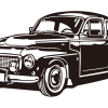 Voiture rétro et classique / Dessin – Image 2