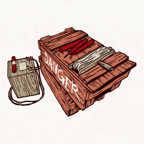 Dynamite in a box / Drawing