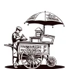 Negozio di hot dog retrò a New York 02 / Disegno - immagine 2