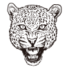 Bellender Leopard / Panther / Jaguar / Gepard / Puma / Zeichnung – Bild 2