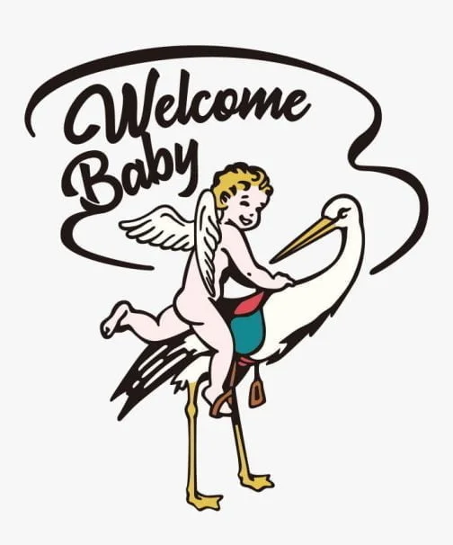 Willkommen Baby Logo