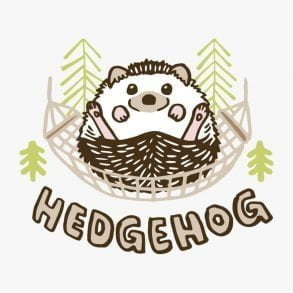 Hedgehog on a hammock / Drawing
