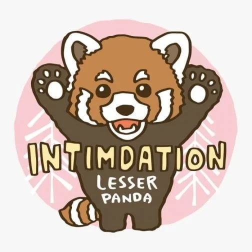 Panda rouge intimidant / Petit panda / Dessin