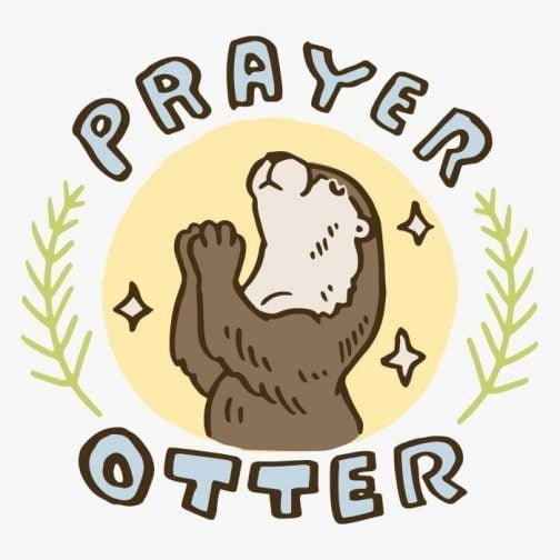 Otter praying / Drawing