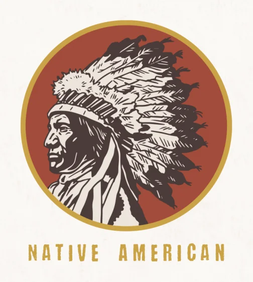 Native american (Indian) logo / Drawing