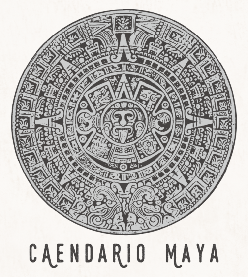 Calendario Azteca / Maya / Geschiedenis Motief