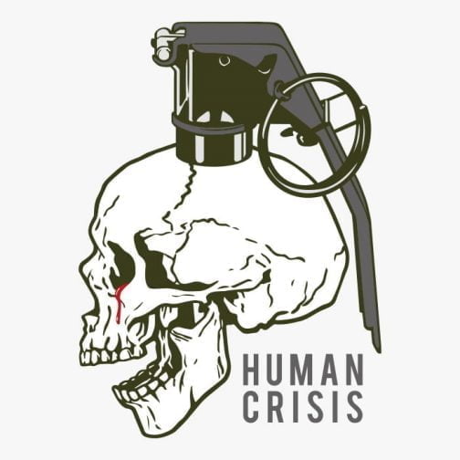 Menselijke crisis - De schedel / Tekening