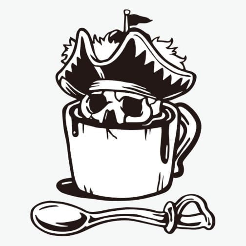Kaffee der Piraten 02 / Zeichnung
