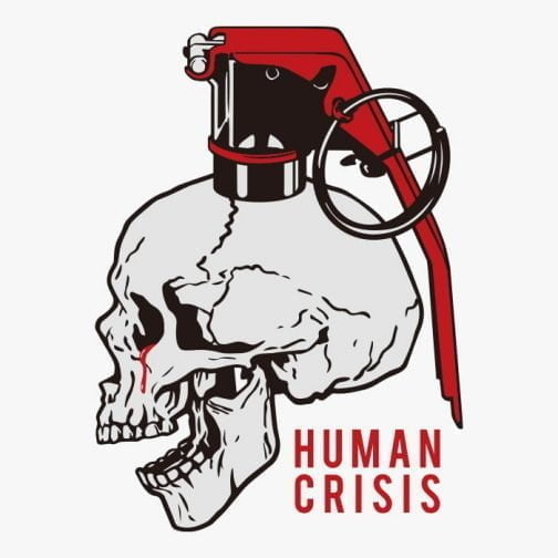 Die menschliche Krise - Der Schädel / Zeichnung