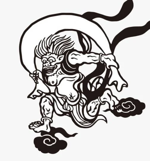 Japanese Fujin ( the god of the wind ) by Ogata Korin