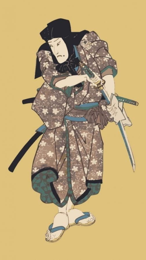 فن كابوكي الياباني القديم لأوتاغاوا كونيسادا