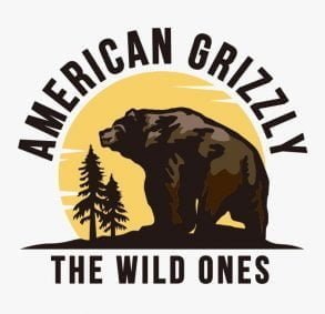 Amerikanischer Grizzly / Die Wilden / Illustration